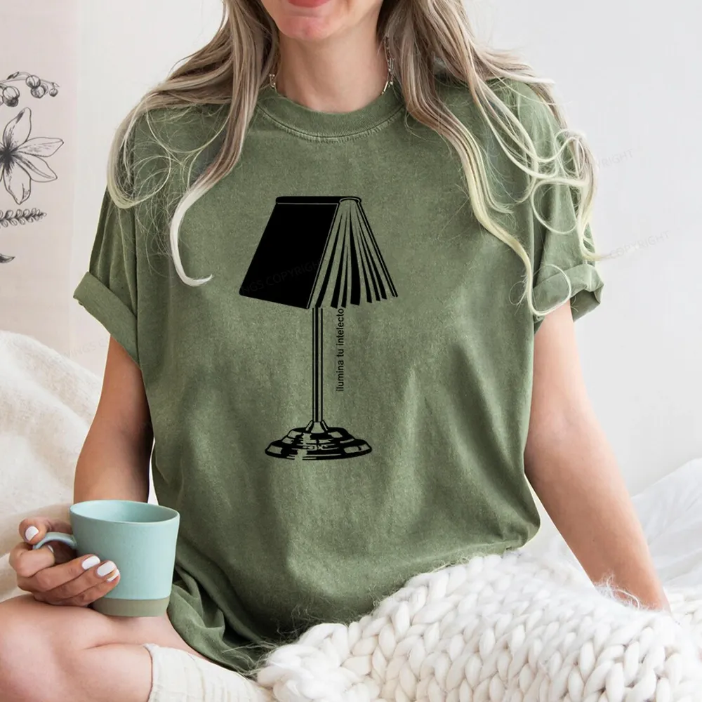 Pagewings Ilumina Tu Intelecto Unisex Washed T-shirt
