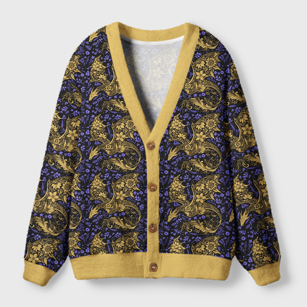 Pagewings Fantasy Bookish Light Knit Unisex Cardigan Sweaters