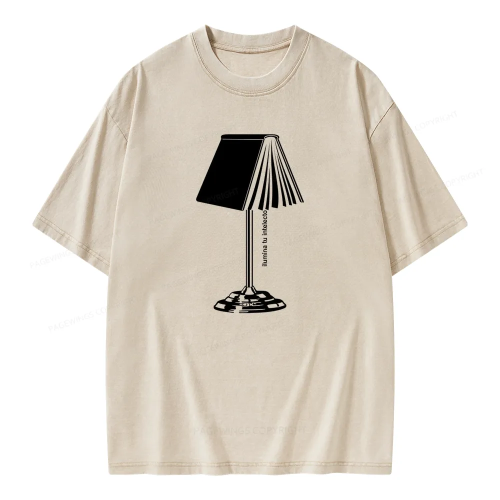 Pagewings Ilumina Tu Intelecto Unisex Washed T-shirt
