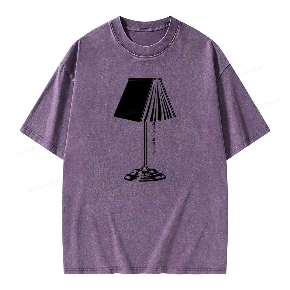 Pagewings Ilumina Tu Intelecto Unisex Washed T-shirt
