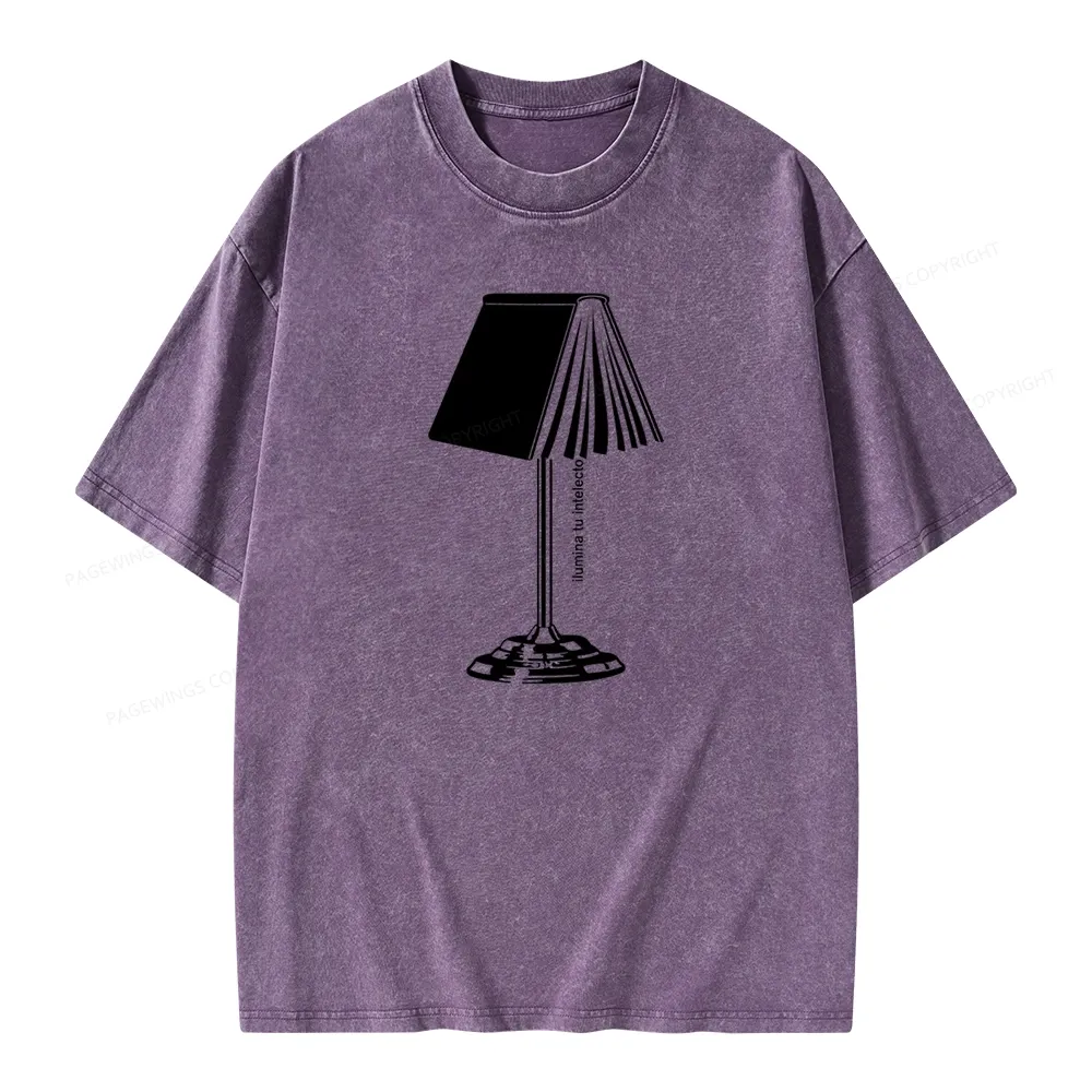 Pagewings Ilumina Tu Intelecto Unisex Washed T-shirt
