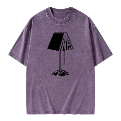 Pagewings Ilumina Tu Intelecto Unisex Washed T-shirt