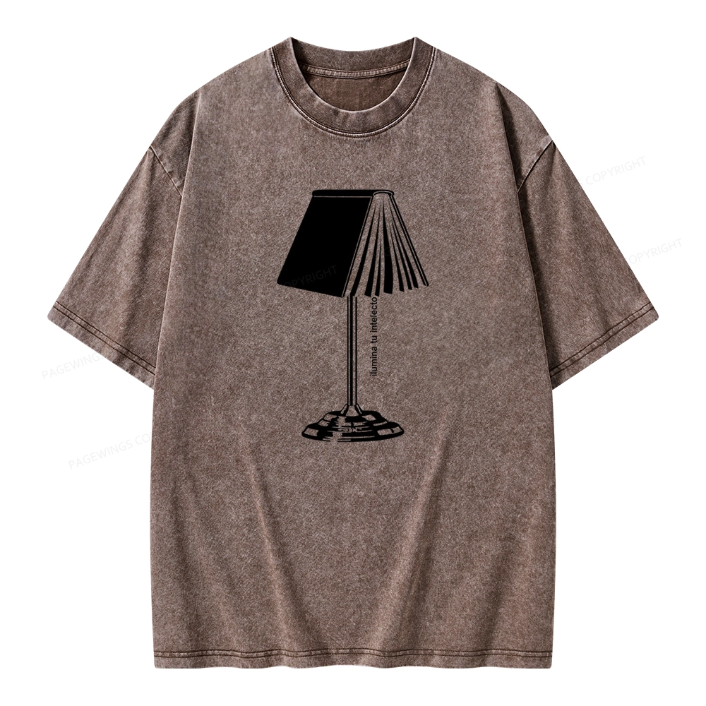 Pagewings Ilumina Tu Intelecto Unisex Washed T-shirt
