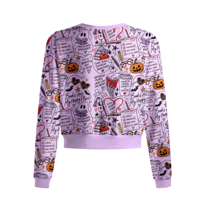 Pagewings Book Lover Crew Neck Cardigan Sweaters