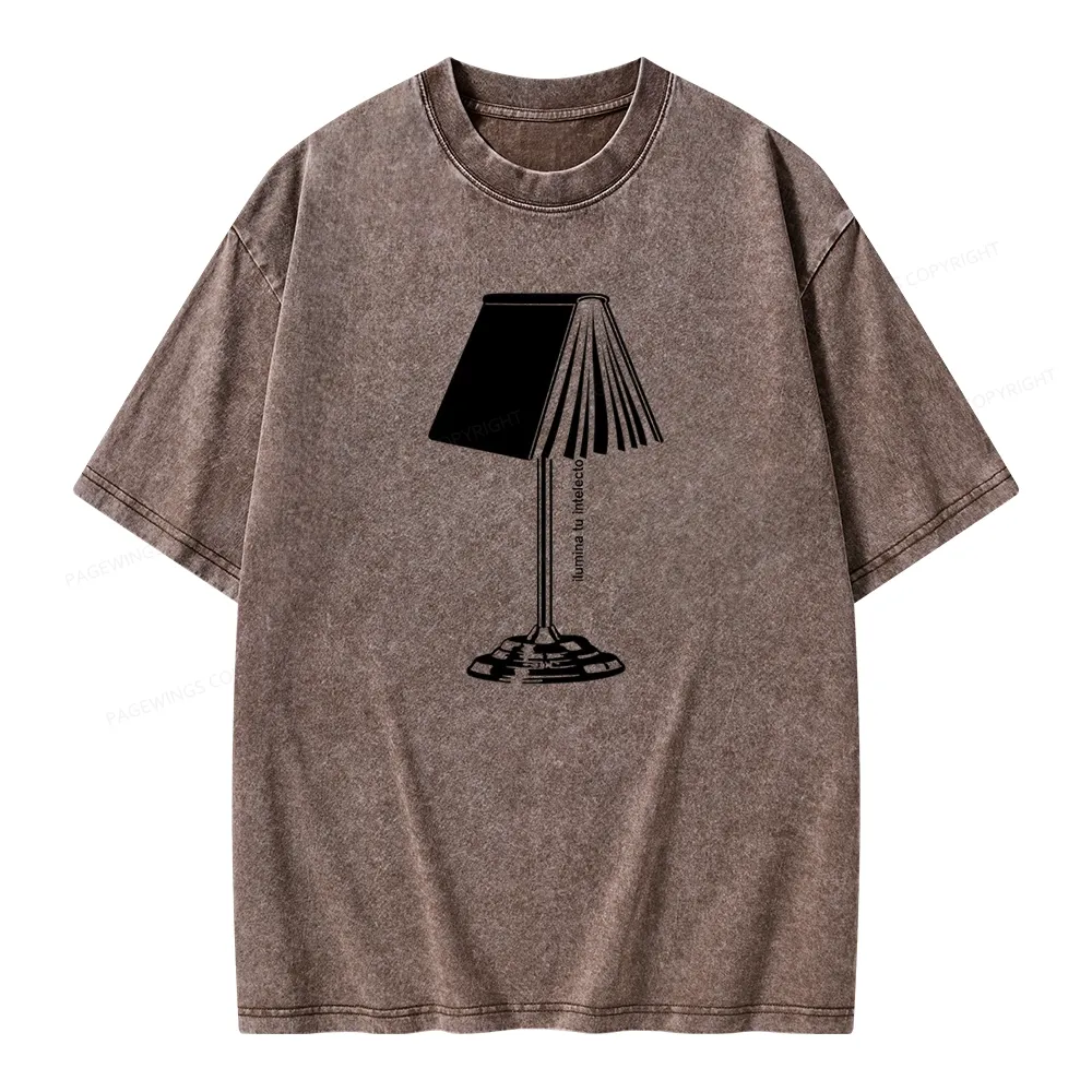 Pagewings Ilumina Tu Intelecto Unisex Washed T-shirt