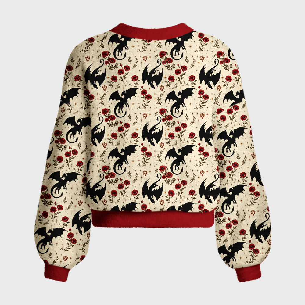 Pagewings Fantasy Bookish Women's Cardigan Sweater