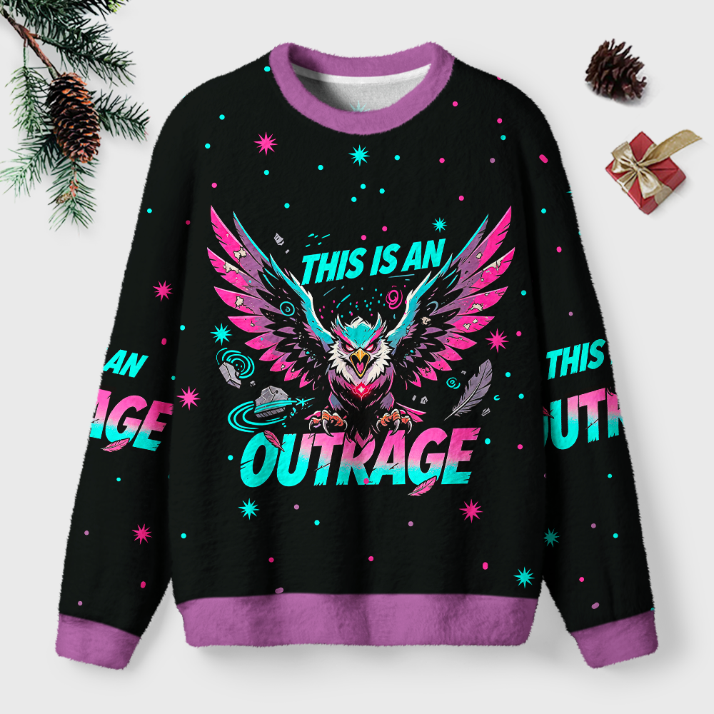 Pagewings Sci Fi Book Lover Unisex Ugly Light Knit Sweatshirt