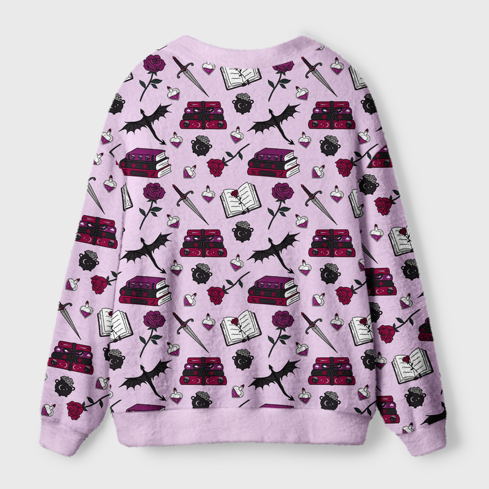 Pagewings Fantasy Bookish Light Knit Unisex Cardigan Sweaters