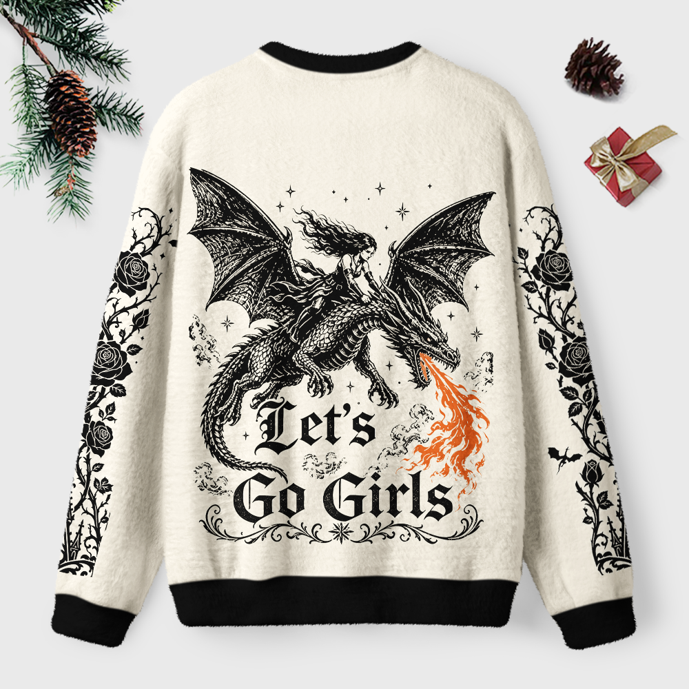 Pagewings Let's go girls Unisex Ugly Light Knit Sweatshirt