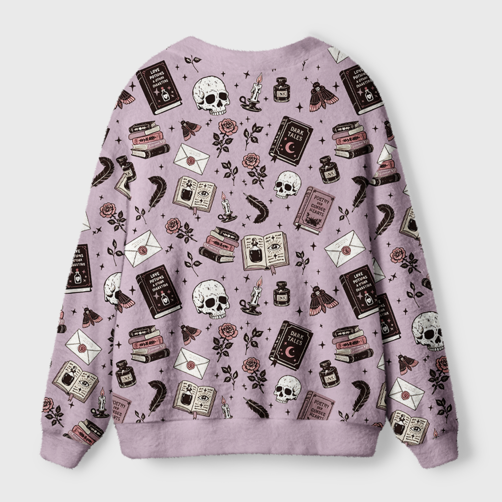 Pagewings Dark Romance Light Knit Unisex Cardigan Sweaters