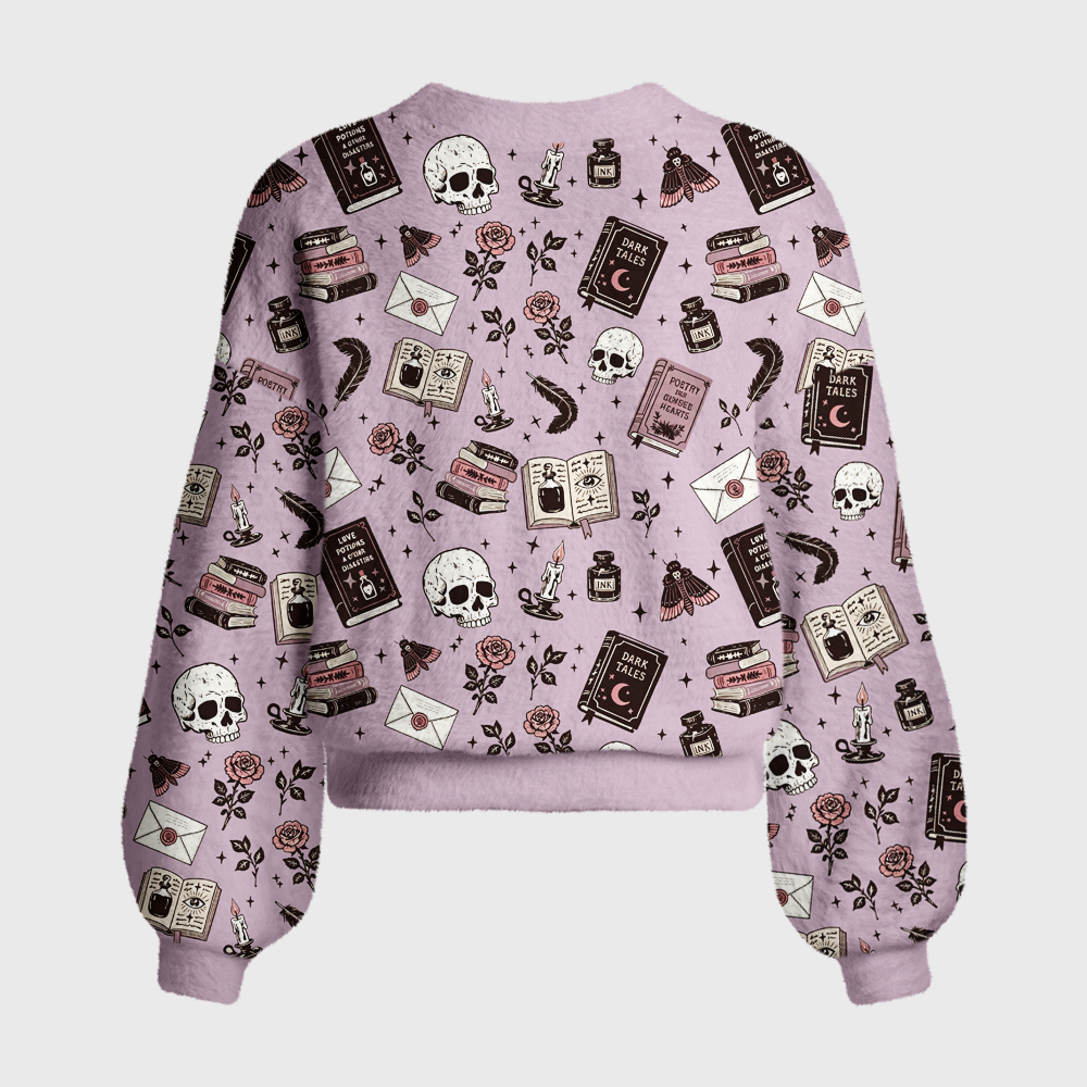 Pagewings Dark Romance Women's Cardigan Sweater