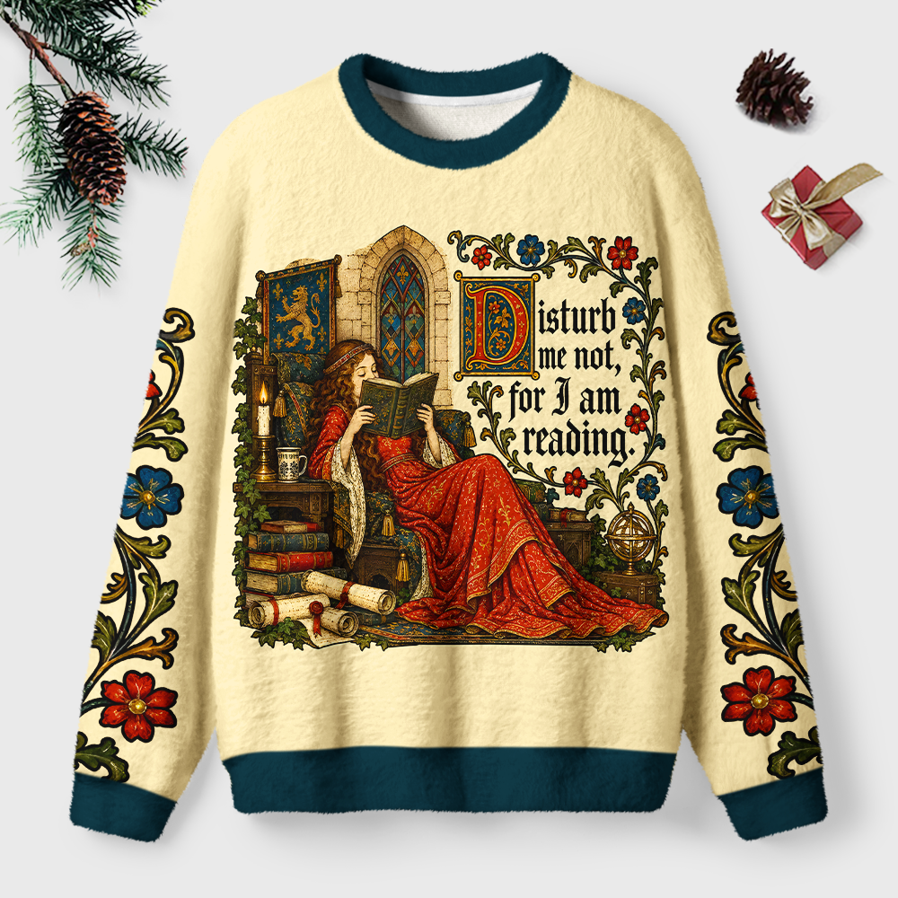 Pagewings Funny Bookish Unisex Ugly Light Knit Sweatshirt