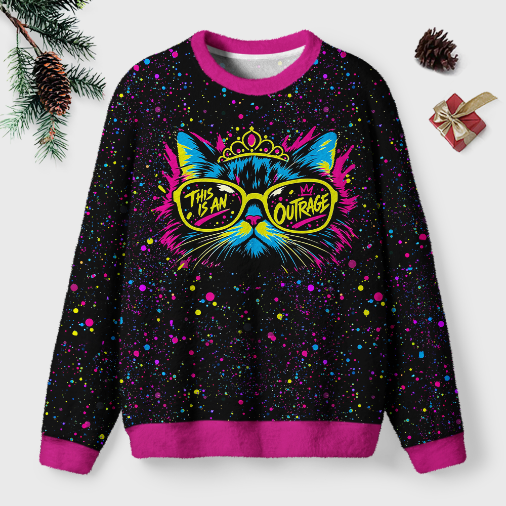 Pagewings Sci Fi Book Lover Unisex Ugly Light Knit Sweatshirt