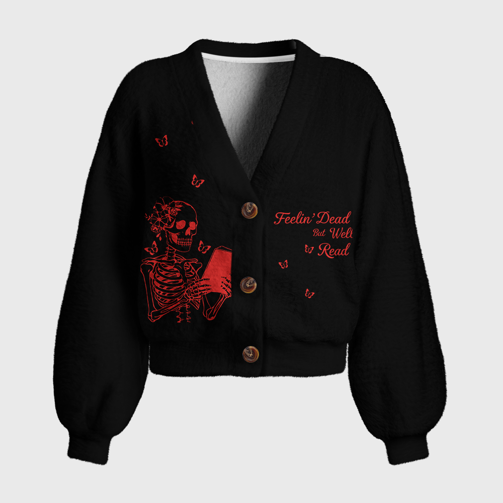Pagewings Bookish Vibe Women's Cardigan Sweater