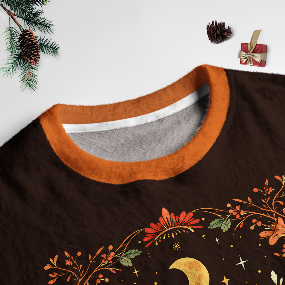 Pagewings Cat Book Lover Unisex Ugly Light Knit Sweatshirt