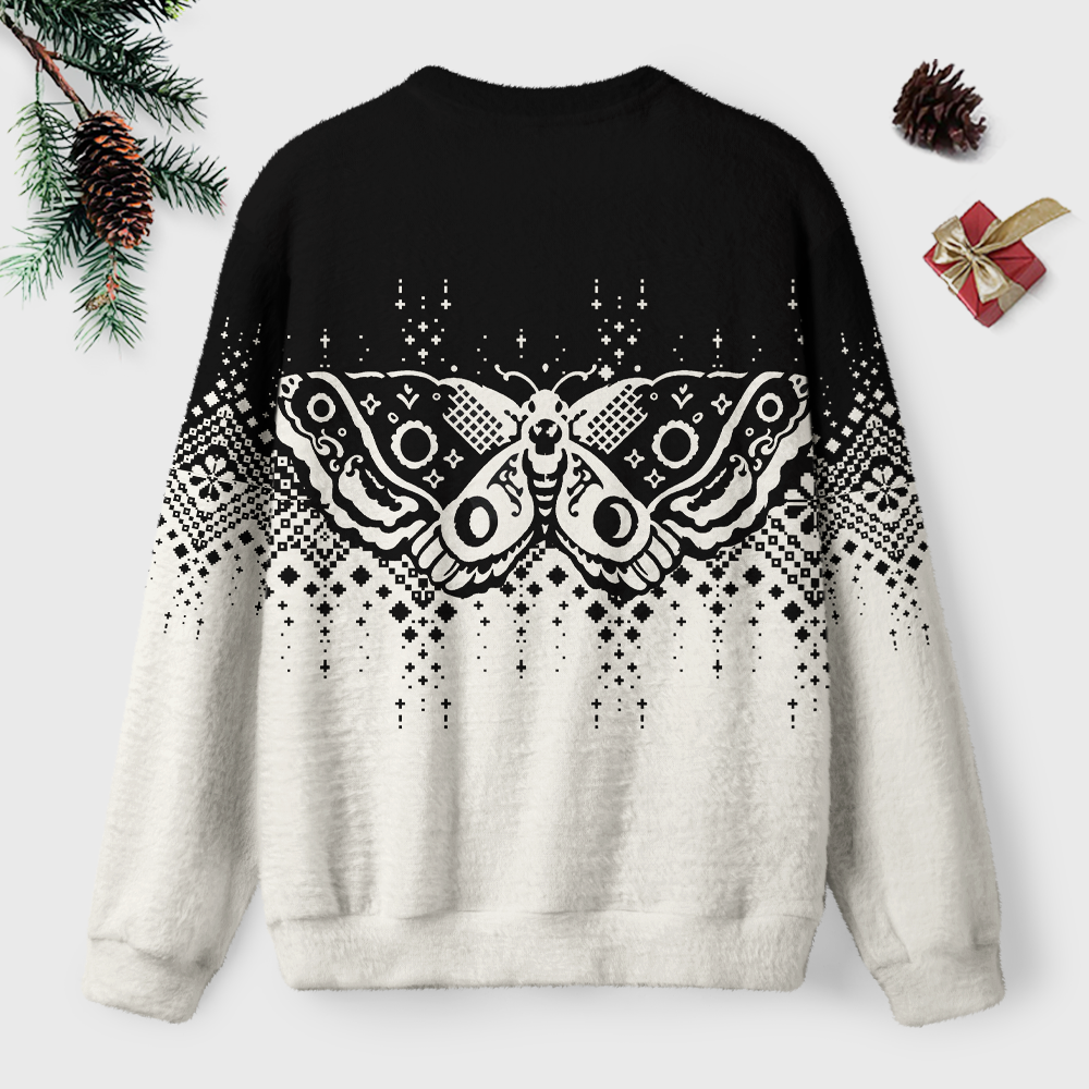 Pagewings Death's-Head Hawkmoth Unisex Ugly Light Knit Sweatshirt