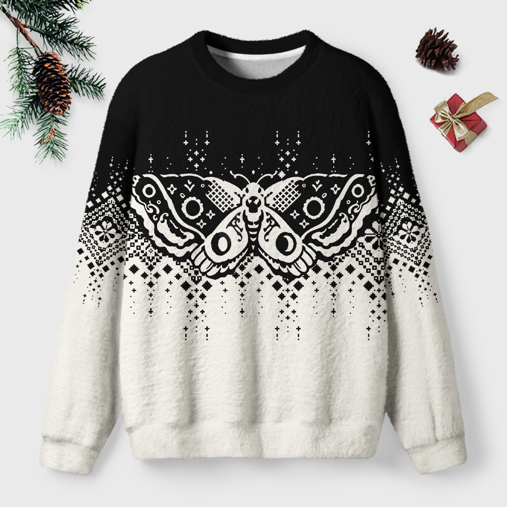 Pagewings Death's-Head Hawkmoth Unisex Ugly Light Knit Sweatshirt