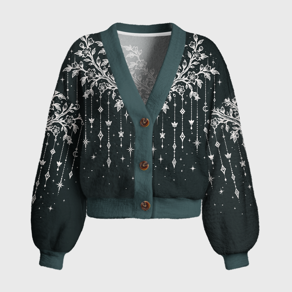 Pagewings Book Dragon Women's Cardigan Sweater