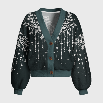 Pagewings Book Dragon Women's Cardigan Sweater