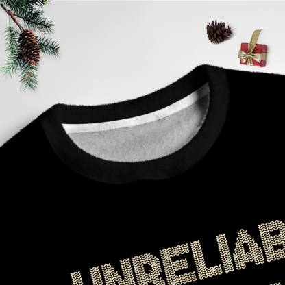 Pagewings Unreliable Narrator Unisex Ugly Light Knit Sweatshirt