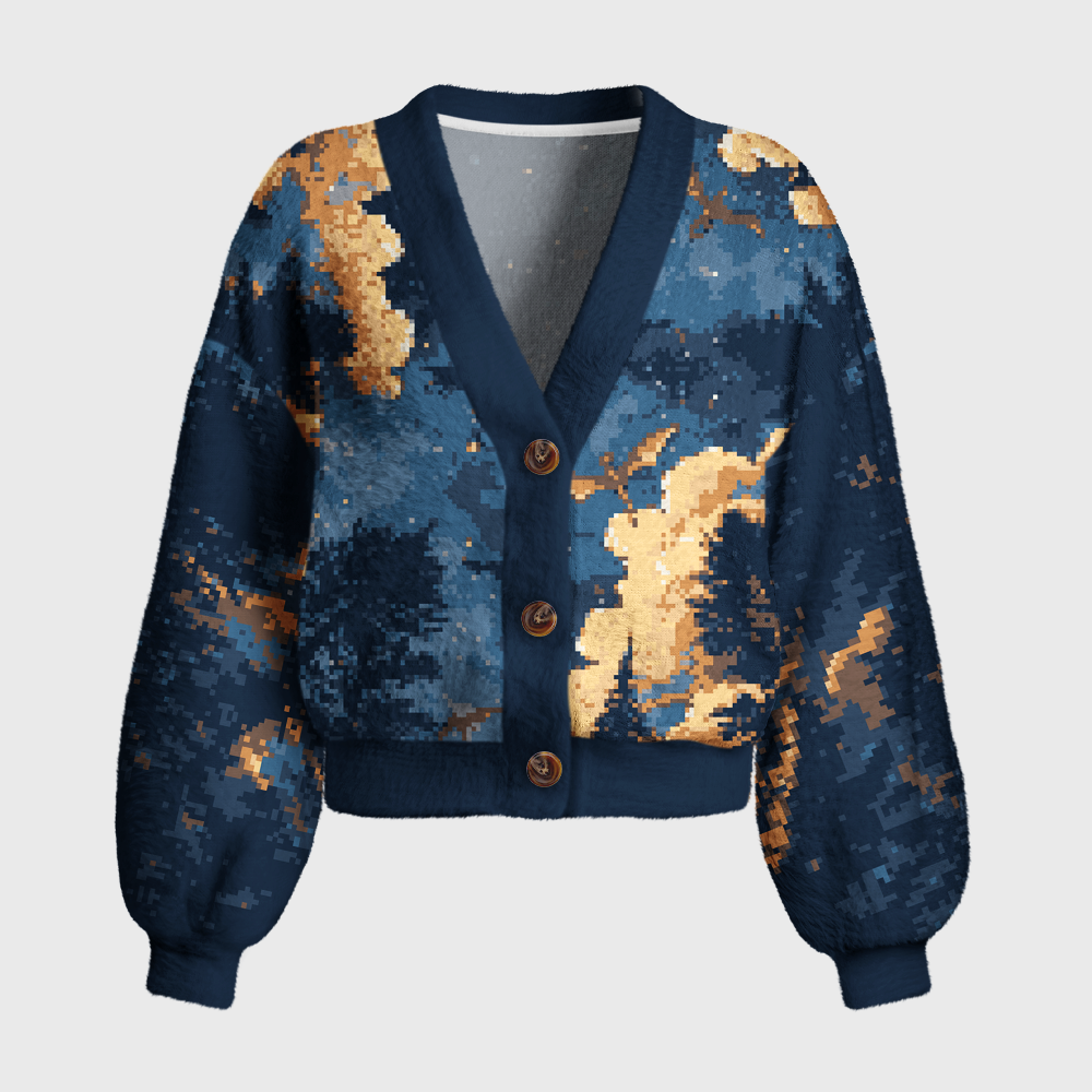 Pagewings Dragons Night Women's Cardigan Sweater