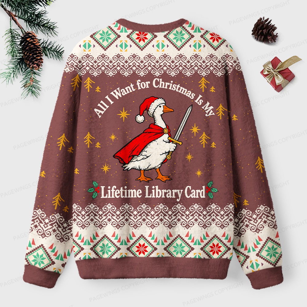 Pagewings Archangel Pigeon in Armor Unisex Ugly Light Knit Sweatshirt