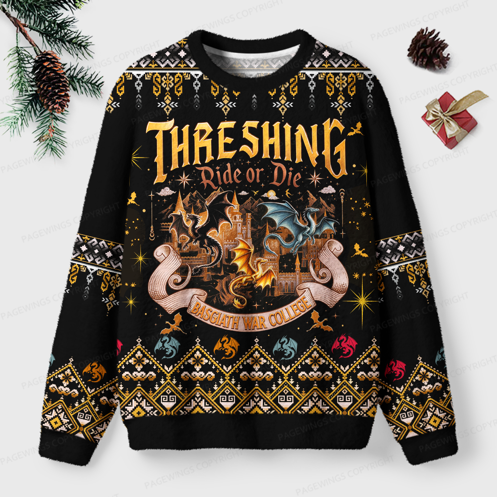 Pagewings Fantasy Reader Unisex Ugly Light Knit Sweatshirt