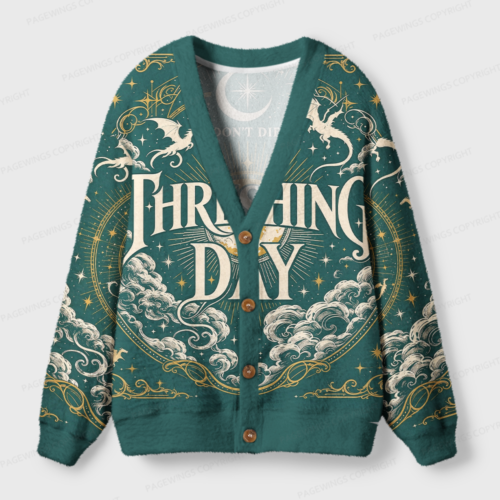 Pagewings Fantasy Book Lover Light Knit Unisex Cardigan Sweaters