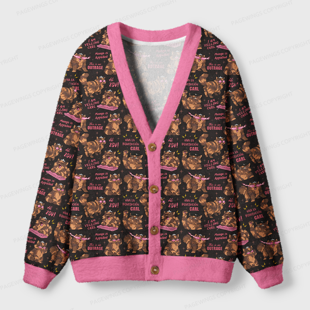Pagewings Sci Fi Book Lover Light Knit Unisex Cardigan Sweaters
