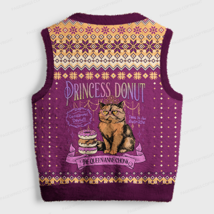 Pagewings Sci-Fi Book Lover Women's V-Neck Ugly Knit Vest