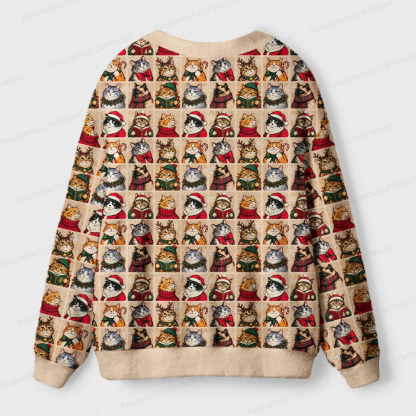 Pagewings Christmas Bookish Light Knit Unisex Cardigan Sweaters