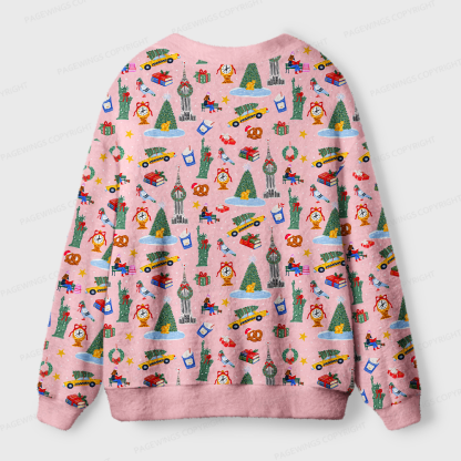 Pagewings Christmas Bookish Light Knit Unisex Cardigan Sweaters