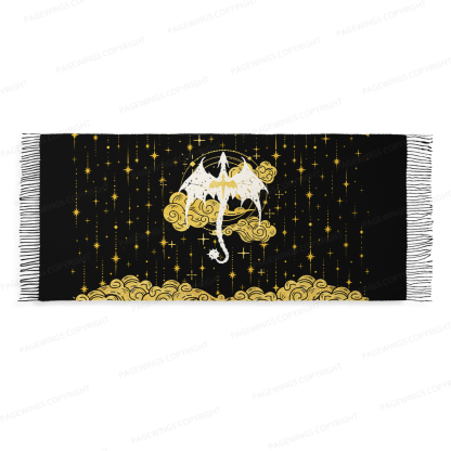 Pagewings Fantasy Bookish Long Fringe Scarf 