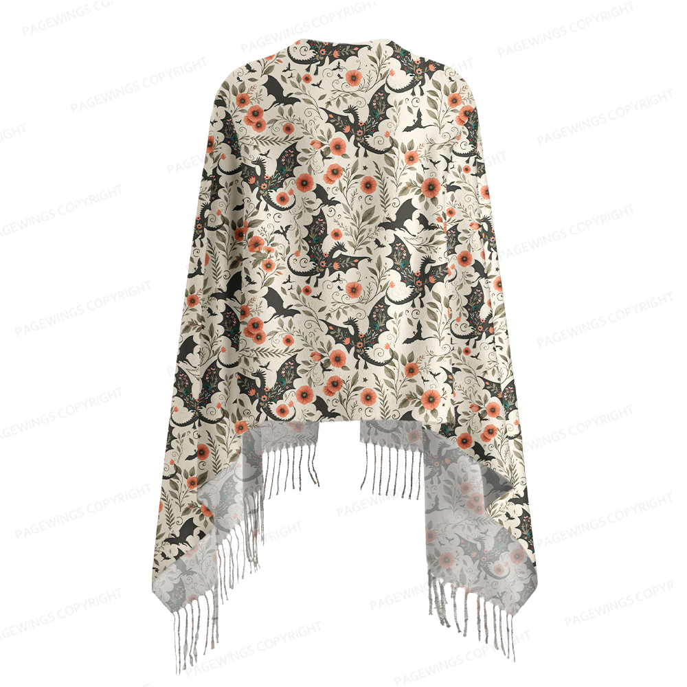 Pagewings Fantasy Bookish Long Fringe Scarf 