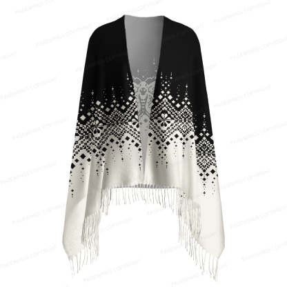 Pagewings Death's-Head Hawkmoth Long Fringe Scarf 