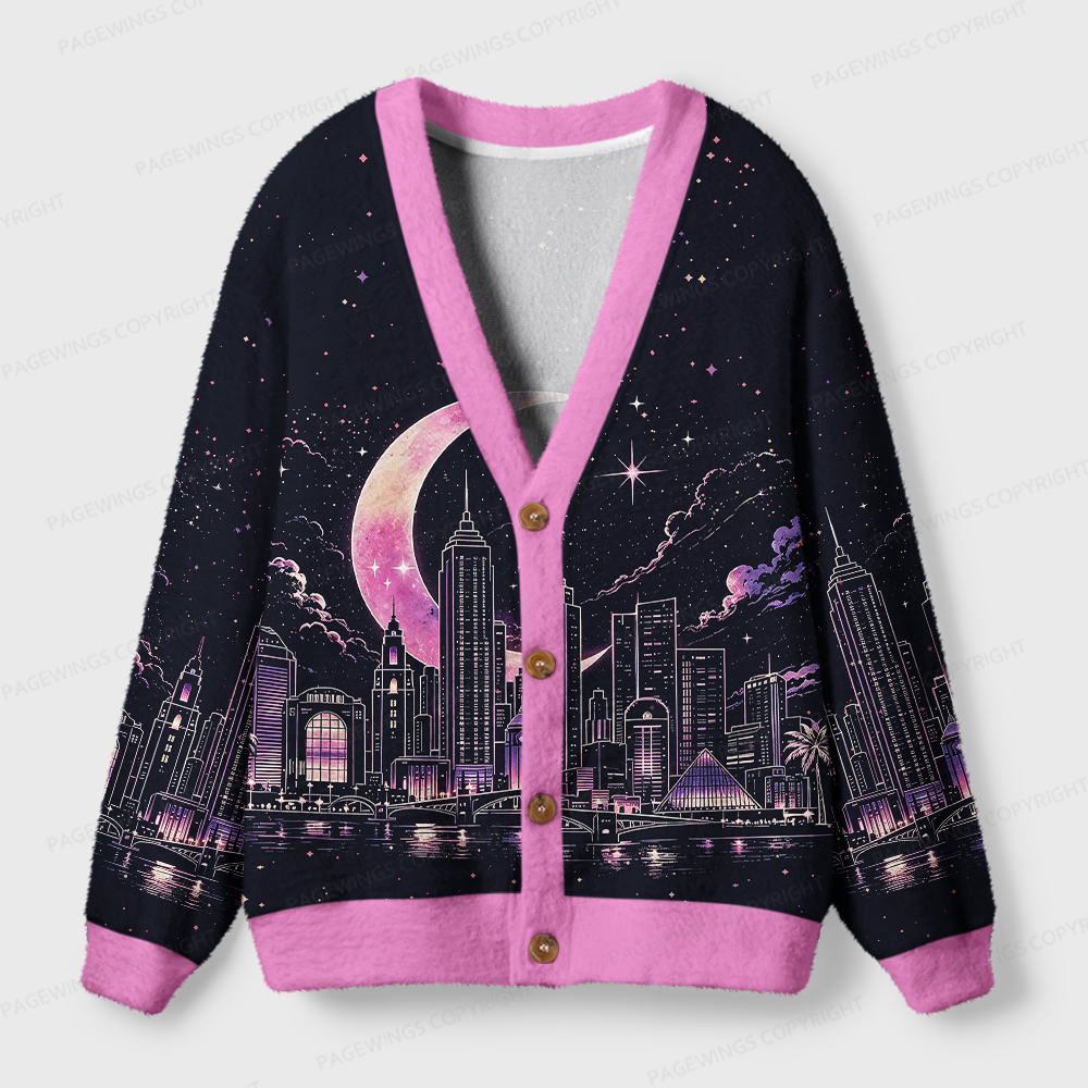 Pagewings Fantasy Bookish Light Knit Unisex Cardigan Sweaters
