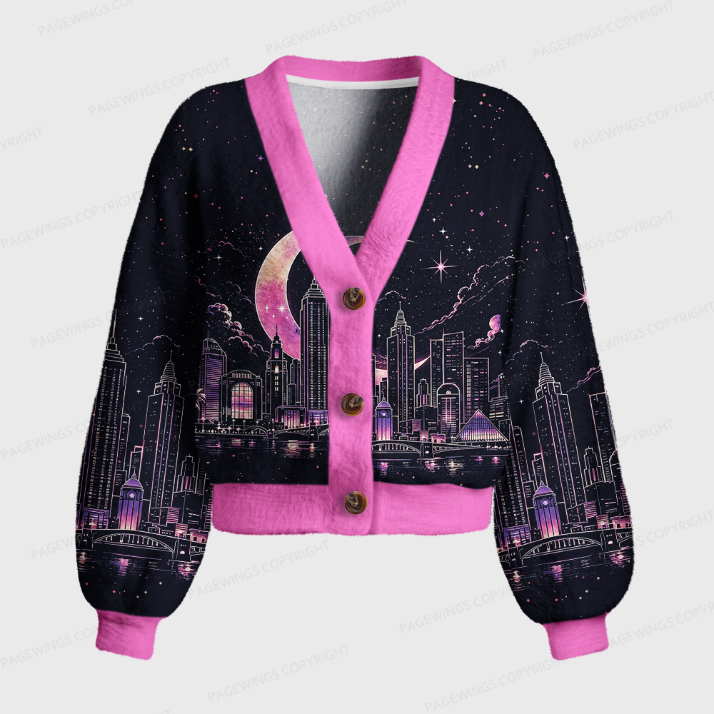 Pagewings Fantasy Bookish Women's Cardigan Sweater