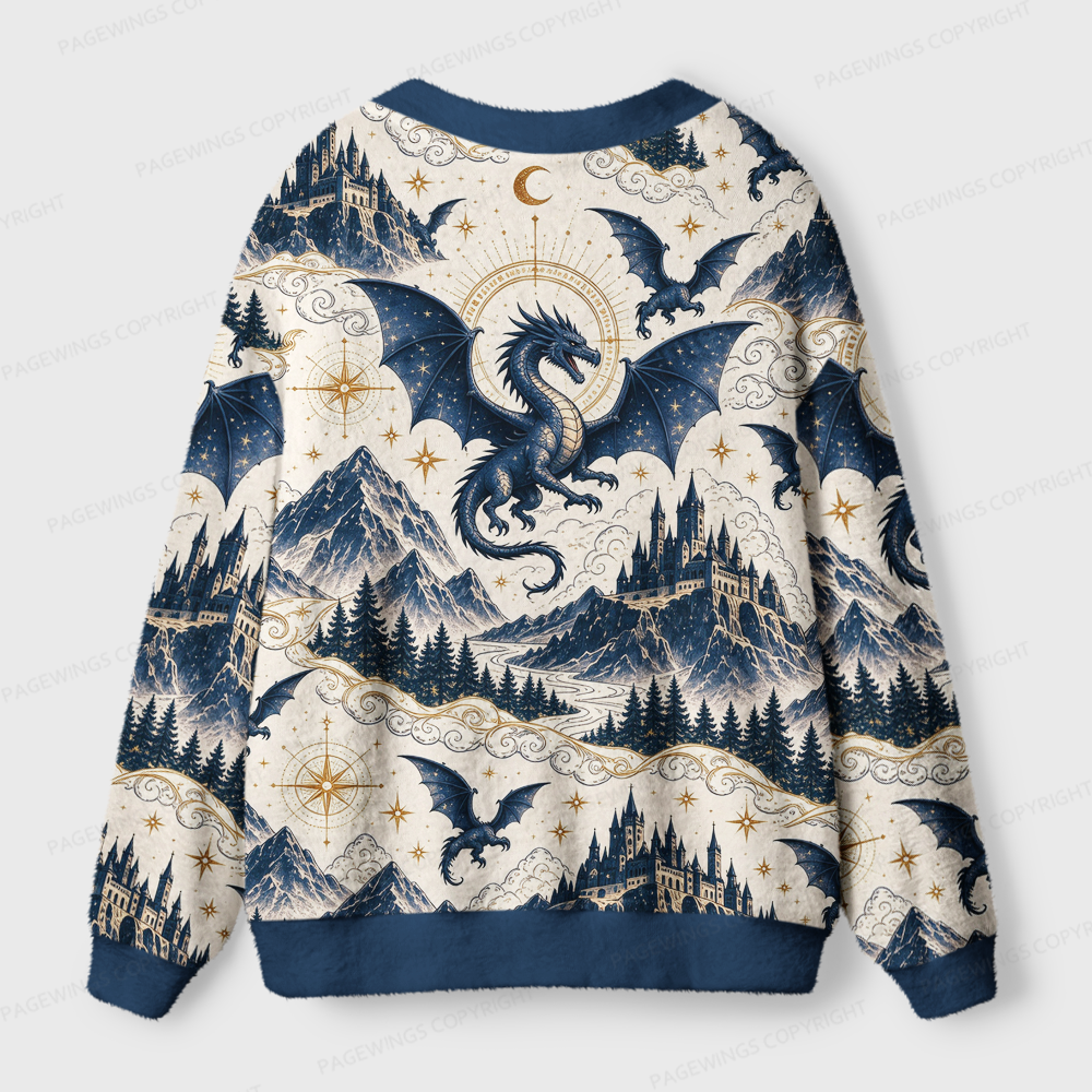 Pagewings Fantasy Bookish Light Knit Unisex Cardigan Sweaters