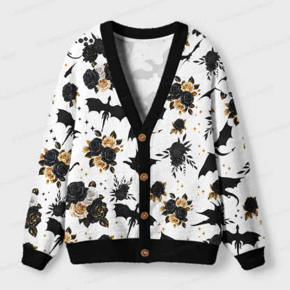 Pagewings Fantasy Bookish Light Knit Unisex Cardigan Sweaters