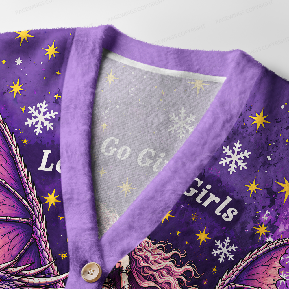 Pagewings Let's Go Girls Light Knit Unisex Cardigan Sweaters