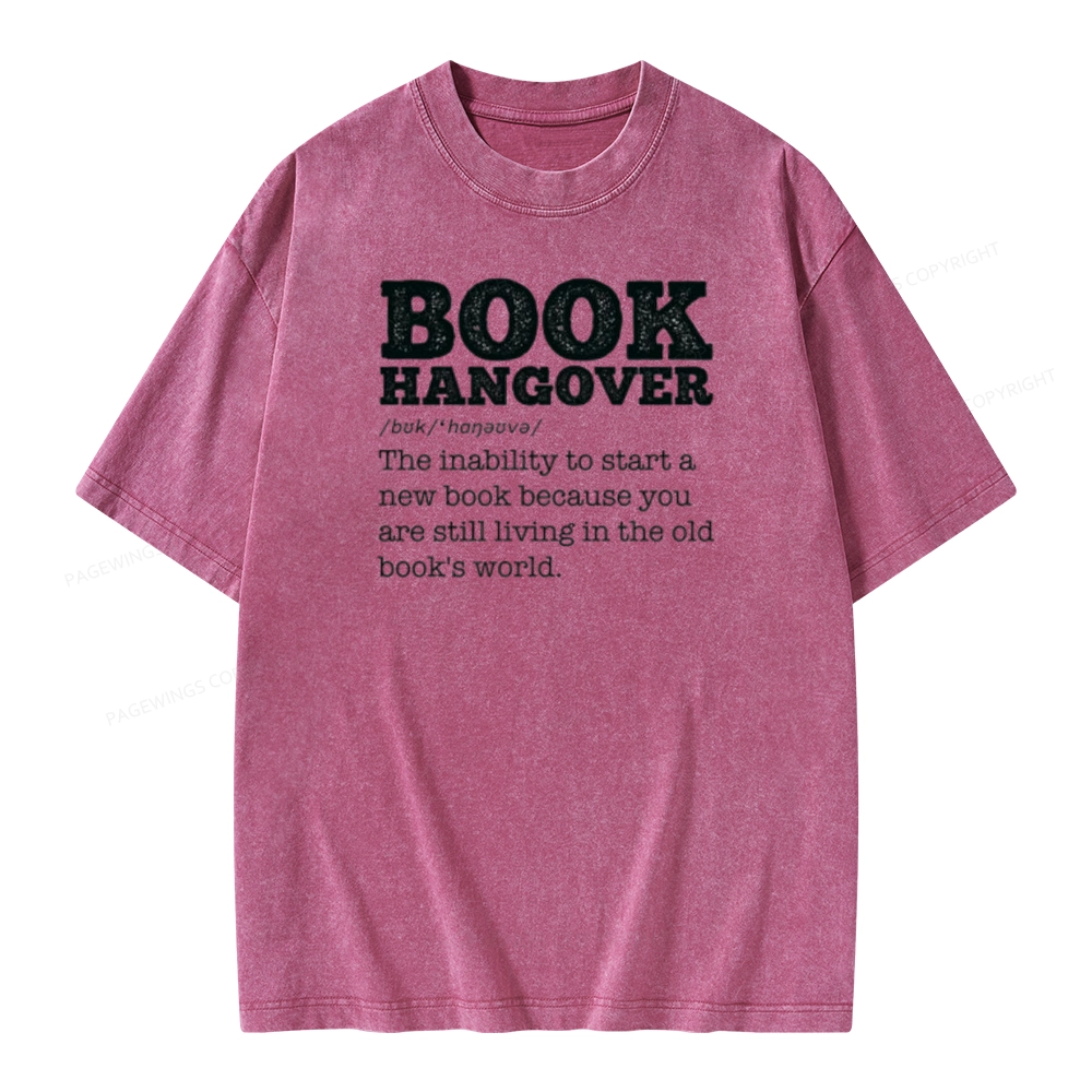 Pagewings Book Hangover Unisex Washed T-shirt