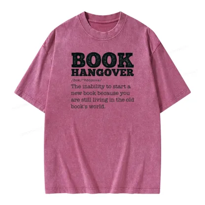 Pagewings Book Hangover Unisex Washed T-shirt