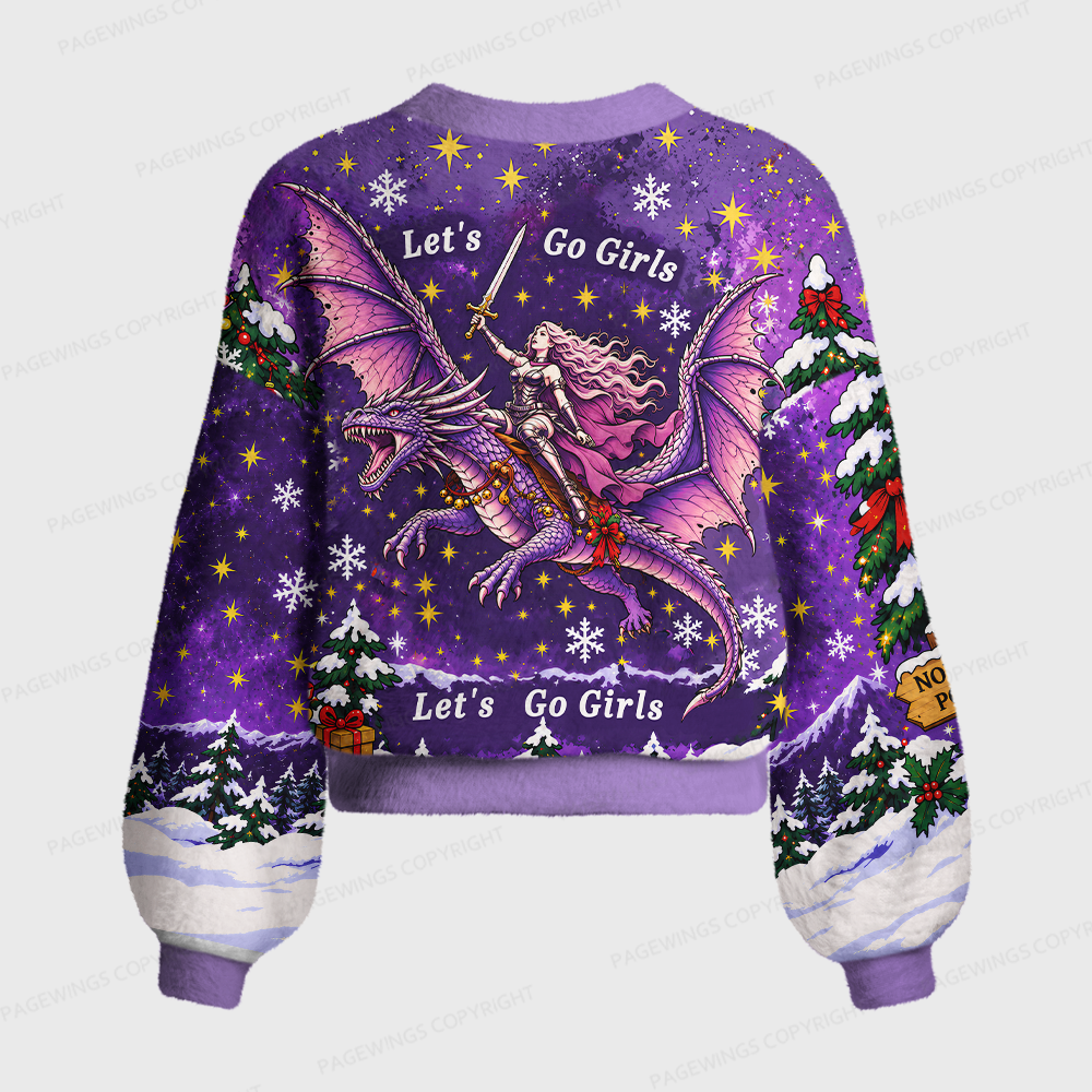 Pagewings Let's Go Girls Women's Cardigan Sweater