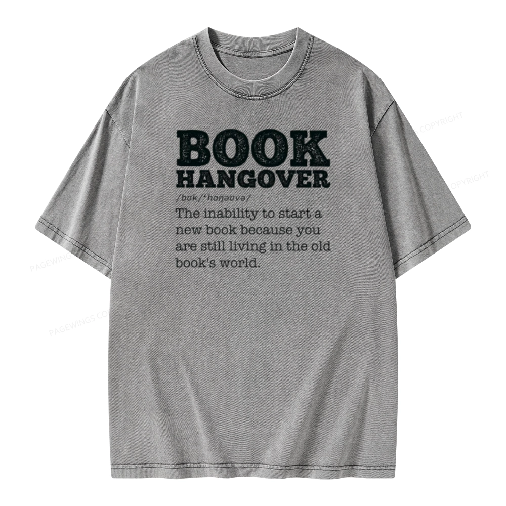 Pagewings Book Hangover Unisex Washed T-shirt