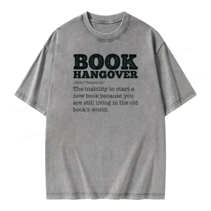 Pagewings Book Hangover Unisex Washed T-shirt