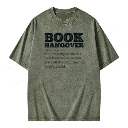 Pagewings Book Hangover Unisex Washed T-shirt