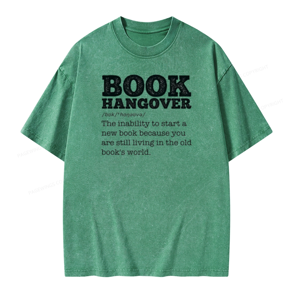 Pagewings Book Hangover Unisex Washed T-shirt
