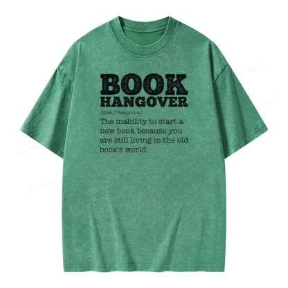 Pagewings Book Hangover Unisex Washed T-shirt