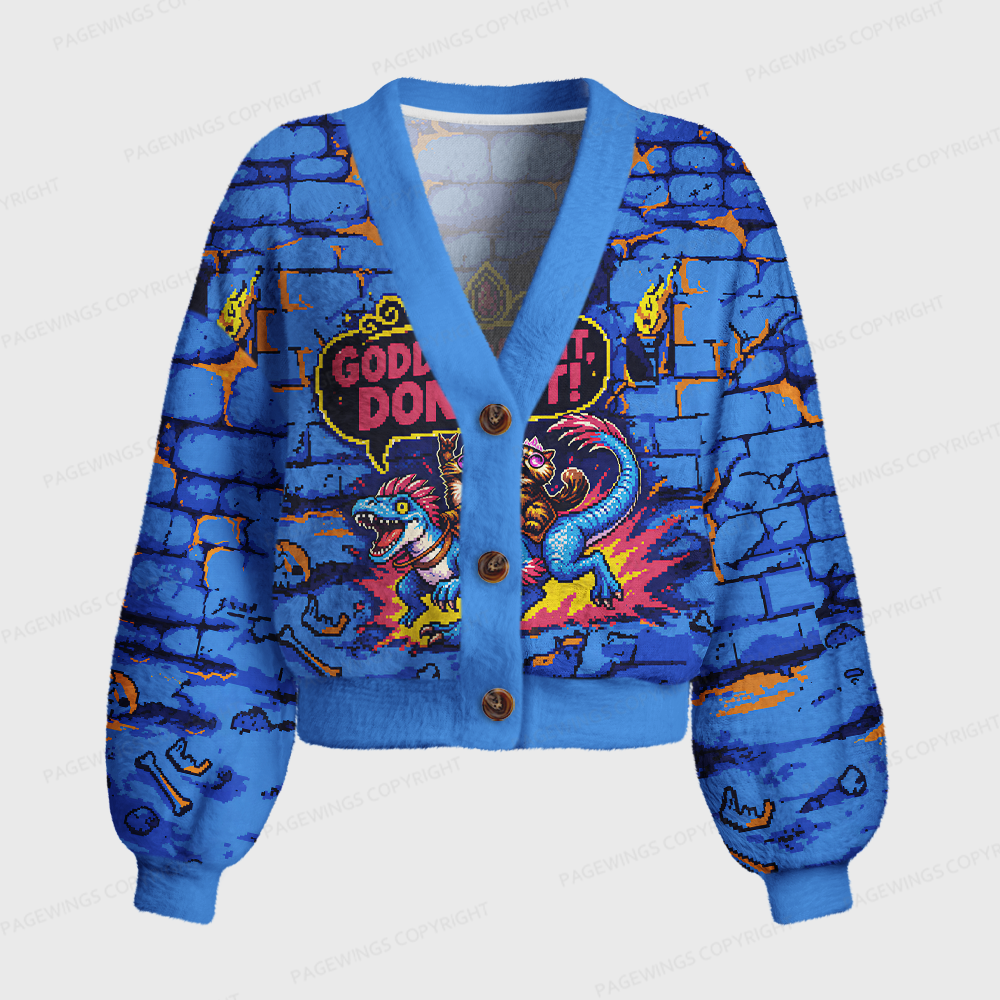 Pagewings Sci Fi Book Lover Women's Cardigan Sweater