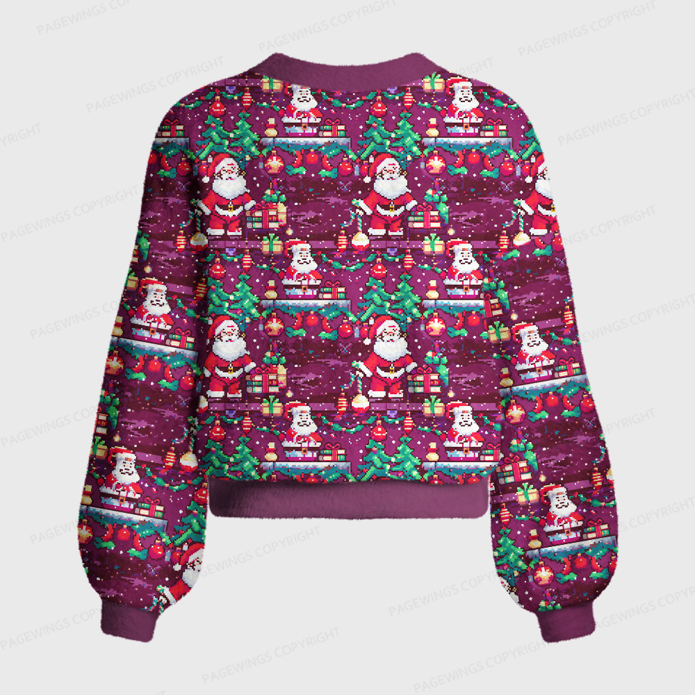 Pagewings Christmas Bookish Women's Cardigan Sweater